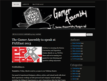 Tablet Screenshot of blogs.gamerassembly.net